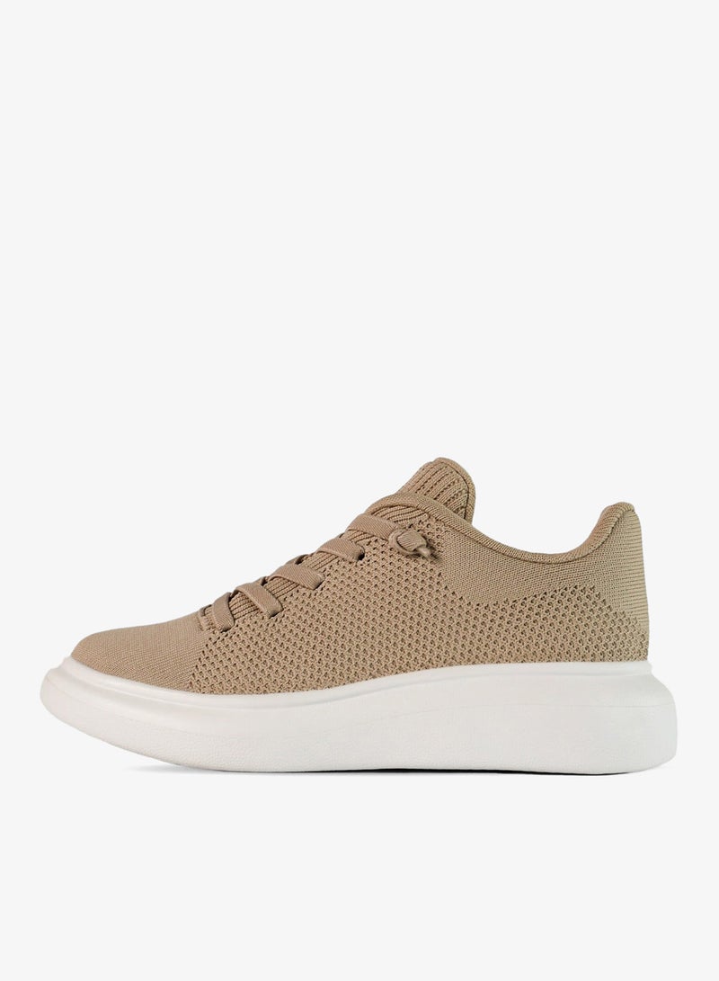DUOZOULU CO Classic Wool Platform Sneaker - Image 1