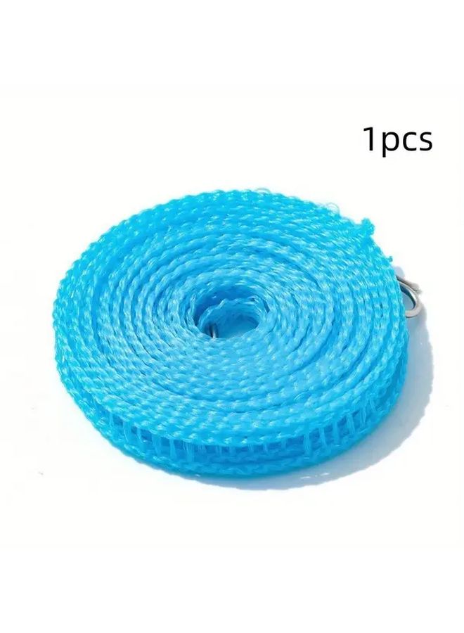 Heavy Duty Nylon Clothesline Rope Blue 8 Meters Windproof Anti Slip Outdoor Balcony - Image 1