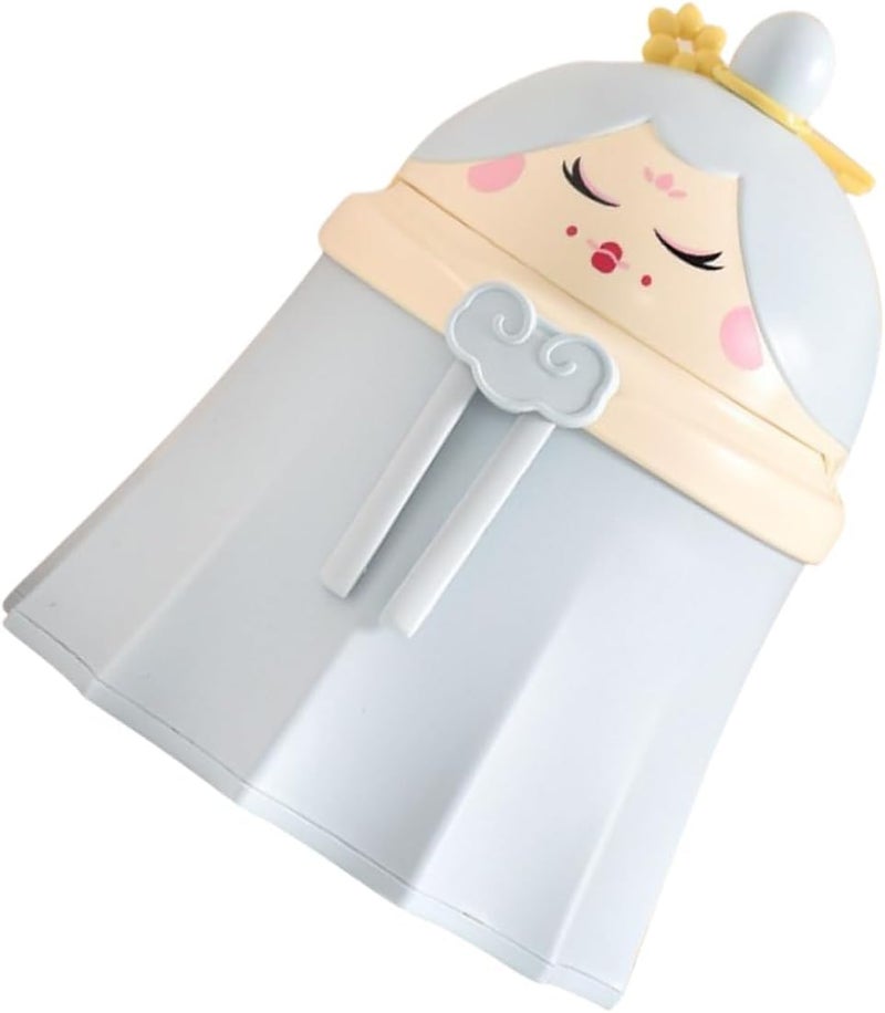 RELEMTRA Mini Desktop Trash Can Office Small Cute Dustbin for Study Table Desk Bin Bedroom Bin Waste Paper Bin Mini Desk Dustbin with Lid for Bedroom Bathroom Kitchen Multicolor 1 Pcs - Image 4