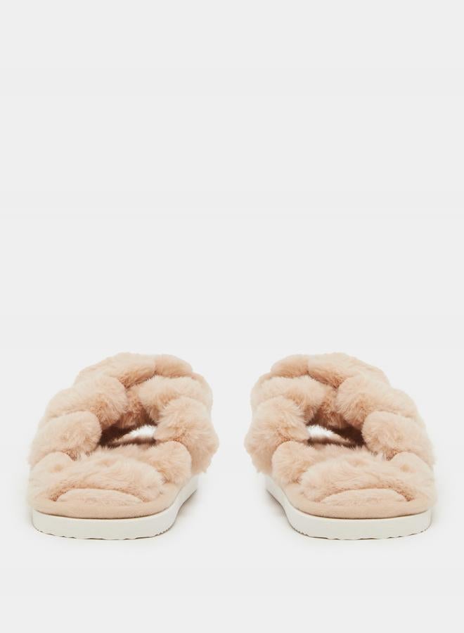 Styli Styli Textured Fluffy Bedroom Slippers  - Image 5