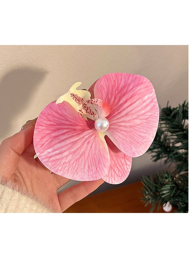 2 قطعة مع 2 ألوان مقاطع الشعر زهرة للنساء والبنات والاطفال - Image 3