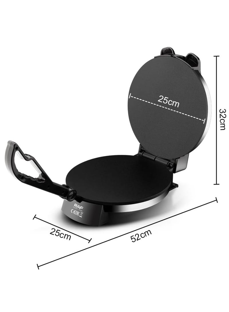 آر إيه أف صانعة روتي كهربائية من راف R509، مزودة بلوحة غير لاصقة، بقوة 1800 واط، مع تسخين مزدوج الجوانب - Image 3