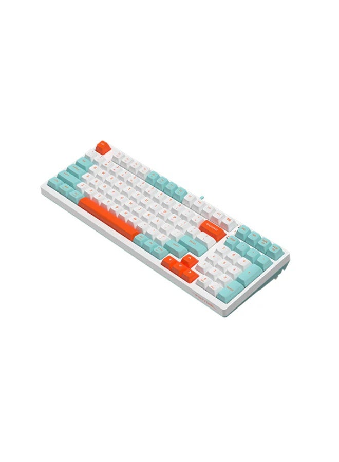 A4TECH FS300 Hot‑Swappable Mechanical Keyboard – 98‑Key Compact Layout, White Backlit, FS Switches (3/5‑Pin), OS Switchable (Windows / Mac), Gasket Build, Quiet Silent Typing - Image 4