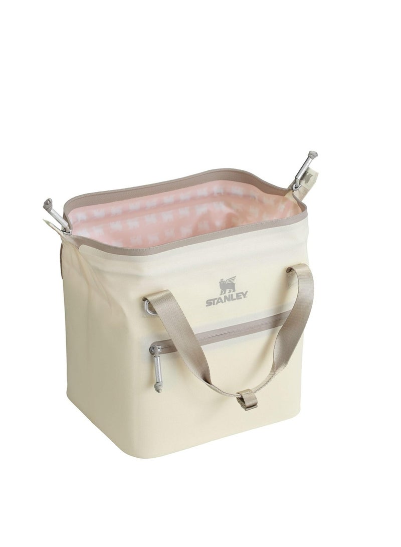 Stanley All Day Julienne Mini Cooler Bag & Insulated Lunch Tote | 7.4 QT (10 Can) Portable Soft Cooler with Leak-Proof Liner Cream - Image 4