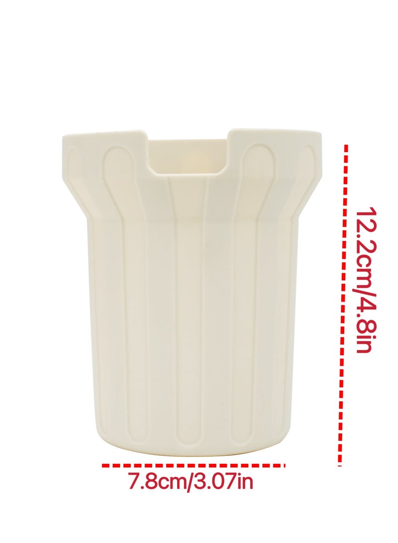 Stanley 4PCS (White) ,Stanley 40oz Silicone Accessories Set,Spill-Proof Stopper(1Pcs), Straw Lids Straw Topper(1Pcs), Silicone Boot(1Pcs),Water Bottle Higher Bumper Protection Cover(1Pcs) - Image 2