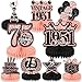 Refavor 75th Birthday Decorations Women 9PCS Rose Gold 75th Birthday Honeycomb Centerpieces Table Decorations Vintage 75 Years Bday Party Decor Supplies - Image 2