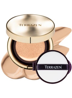 Terrazen Korean Face Cushion Foundation Finish Glass Perfect Skin Long Lasting Medium High Coverage Semi Matte 051 fl oz Natural Beige 1 