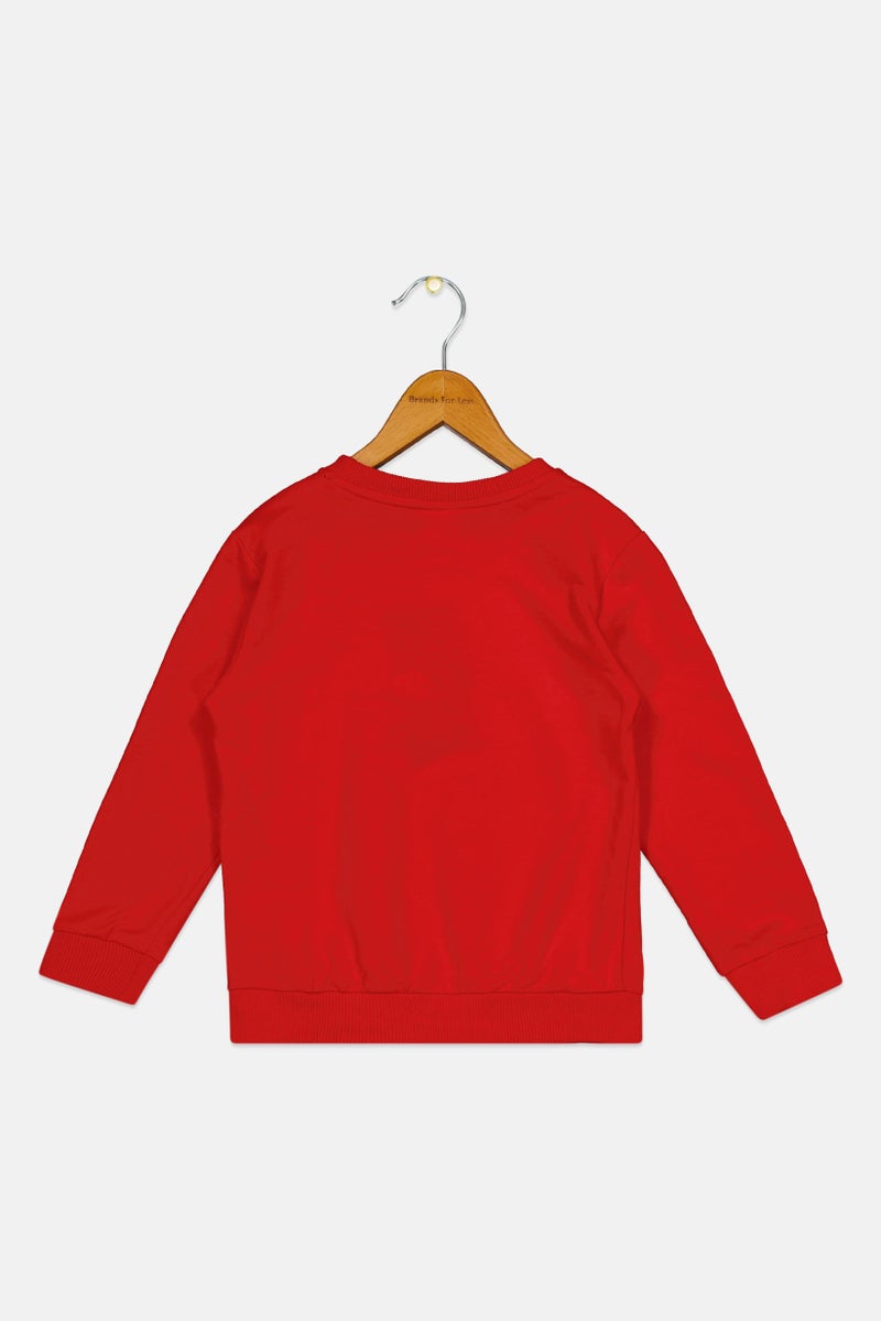 Disney Toddlers Boy Mickey And Friends Graphic Print Long Sleeve Sweatshirt, Red - Image 3