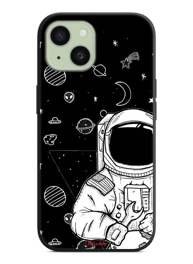 Tolwak Apple iPhone 15 Protective Case Cover Astronaut Art - Image 2