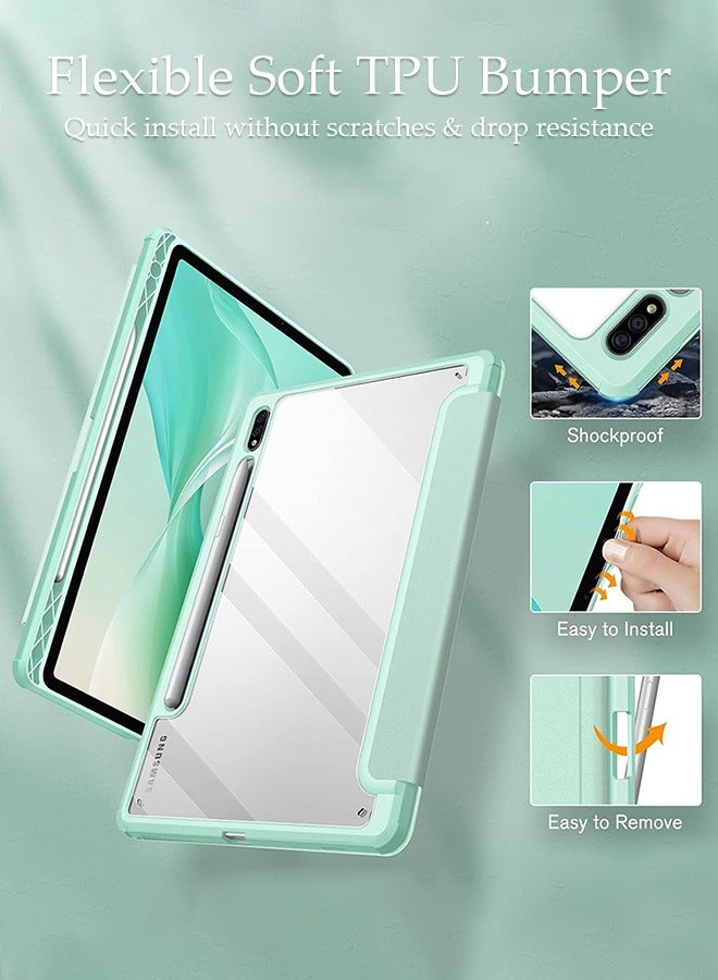 DUNISO Samsung Galaxy Tab S8 / S7 Case 11 Inch Multiple Angle Stand Cover with S Pen Holder Shockproof Case with Stand Auto Wake/Sleep for SM-X700/X706/T870/T875/T876  - Image 2