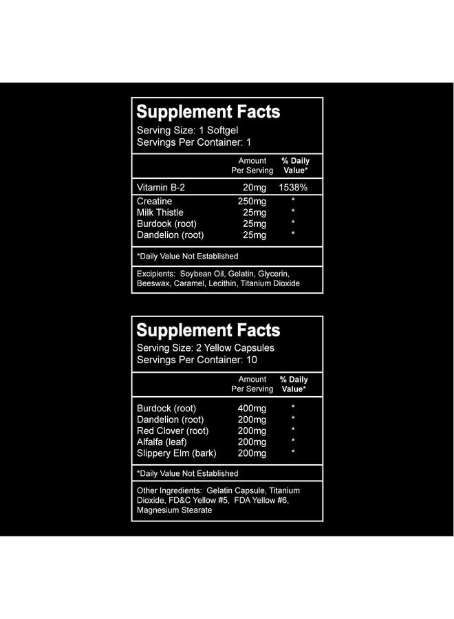 wellgenix Puriclean X5 Complete Body Cleanser 2 in 1 Detox - Double Strength Cleansing Support - 5-Day Detoxifying to Flush Out Toxins- 20 Capsules + 1 Fast Softgel (2 Pack) - Image 3