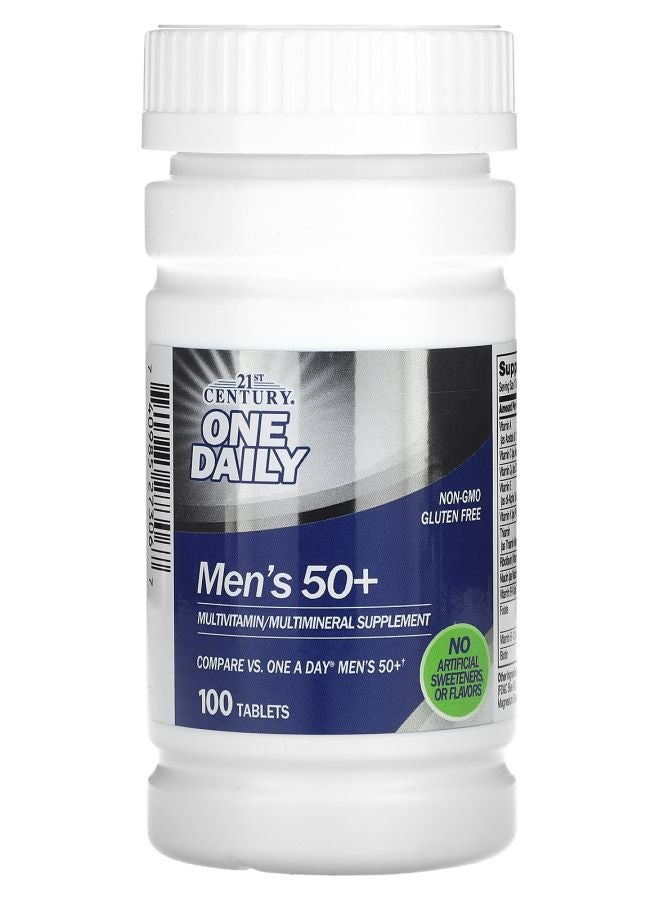 One Daily Men's 50+ Multivitamin Multimineral 100 Tablets