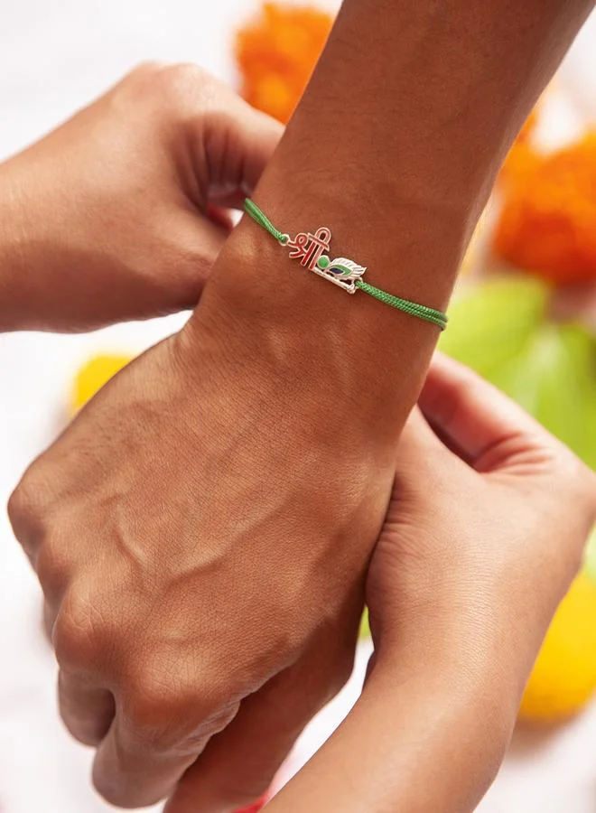 ISHIN Linked Thread Rakhi with Smooth Finish