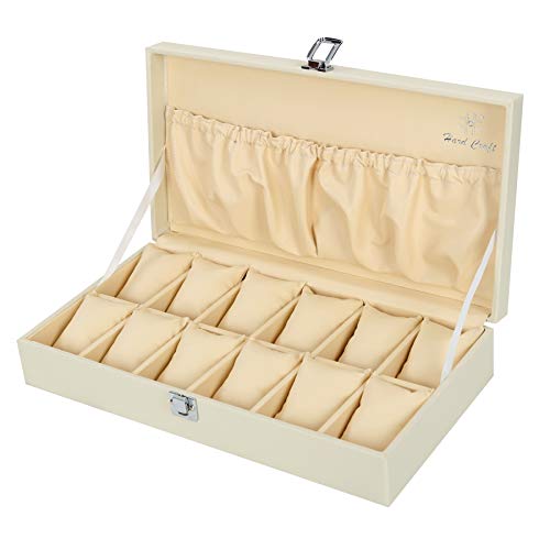 Hard Craft PU Luxury Print on Premium Leather With Exquisite Look Watch Case Storage Collection Wrist Watch Display Box Organizer for Men and Women 12 Slots (Romantic Couple) - Image 3