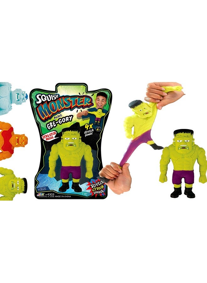Ja-Ru Stretchy Monster Toy 3.5 Tall (1 Monsters Assorted) Halloween Action Figures Squish Pull Fidget Toy Stretching 400% His Size Anxiety Calming Stress Toy For Kid & Boy Toys Party Favor 43031S - Image 1