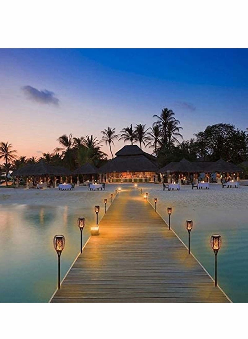 Y&D Solar Lights Outdoor Waterproof Security Flickering Dancing Flame Landscape Lighting Dusk to Dawn Auto On Off for Garden Patio Deck Yard Driveway (1PCS) - Image 5