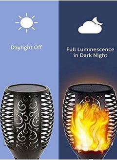 Y&D Solar Lights Outdoor Waterproof Security Flickering Dancing Flame Landscape Lighting Dusk to Dawn Auto On Off for Garden Patio Deck Yard Driveway (1PCS)  - Image 4
