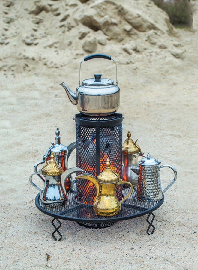 AL SANIDI Charcoal stove, Charcoal burner, Black, Size 45*63 Cm - Image 1