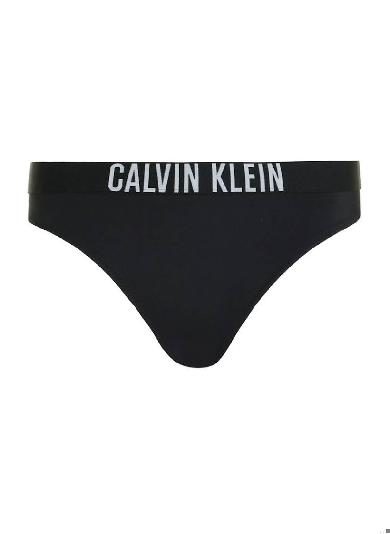CALVIN KLEIN - Calvin Klein Women's Bikini Bottom - Classic - Swimwear - Polyamide , Black - Image 1