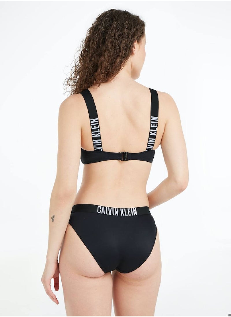 CALVIN KLEIN - Calvin Klein Women's Bikini Bottom - Classic - Swimwear - Polyamide , Black - Image 1
