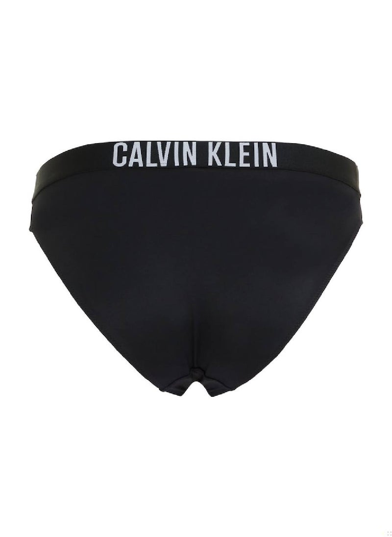 CALVIN KLEIN - Calvin Klein Women's Bikini Bottom - Classic - Swimwear - Polyamide , Black - Image 1