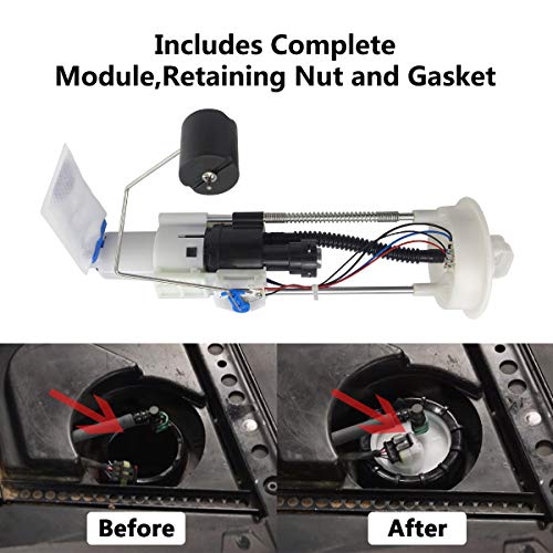 TIKSCIENCE 2521307 Fuel Pump Assembly for Polaris Ranger 900 570 XP Crew EPS 2014-2019 Electric With Module Retaining Nut Tank Seal Rubber Gasket - Image 3