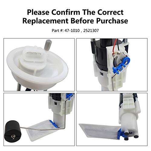 TIKSCIENCE 2521307 Fuel Pump Assembly for Polaris Ranger 900 570 XP Crew EPS 2014-2019 Electric With Module Retaining Nut Tank Seal Rubber Gasket - Image 5