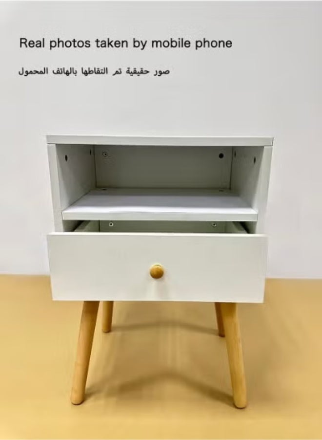 Beauenty 40*30*60cm Nightstand Large-capacity MDF Engineering Board Storage Home Bedside Coffee Table And Nightstand With Drawer - Image 2