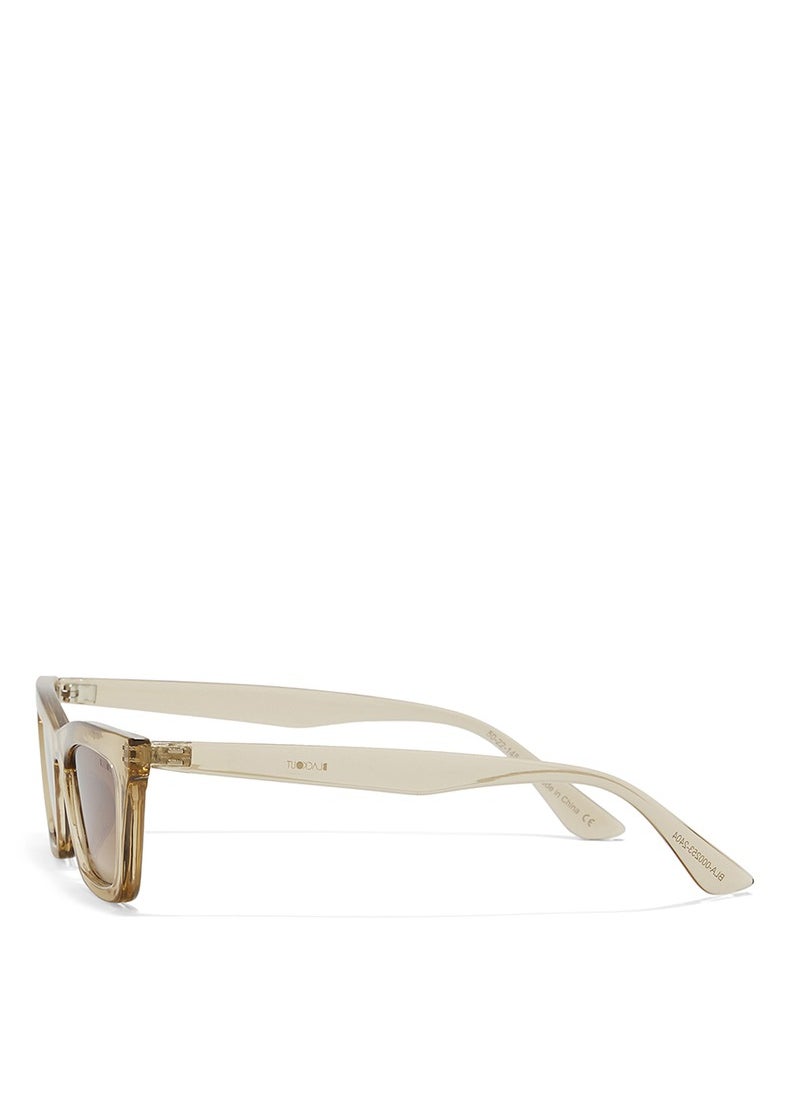 Blackout BlackOut BARE,Women Sunglasses, Cat Eye Sunglasses, UV Protection: UV400 (Beige,Brown)  - Image 3