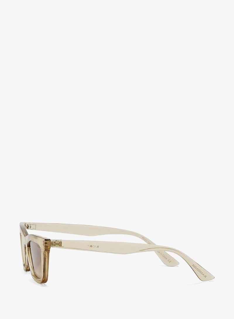 BlackOut BARE,Women Sunglasses, Cat Eye Sunglasses, UV Protection: UV400 (Beige,Brown) - Image 3