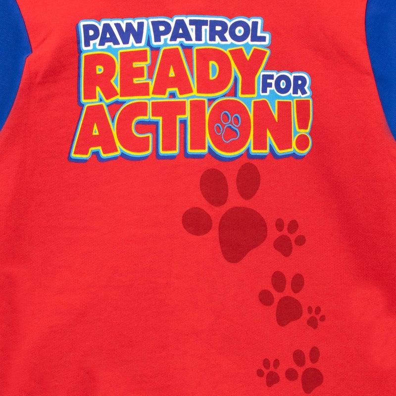 Paw Patrol Jacket | Jackets for Boys | Chase Rubble Marshall | Kids Zip Up Sweater Size 4 Red - Image 4