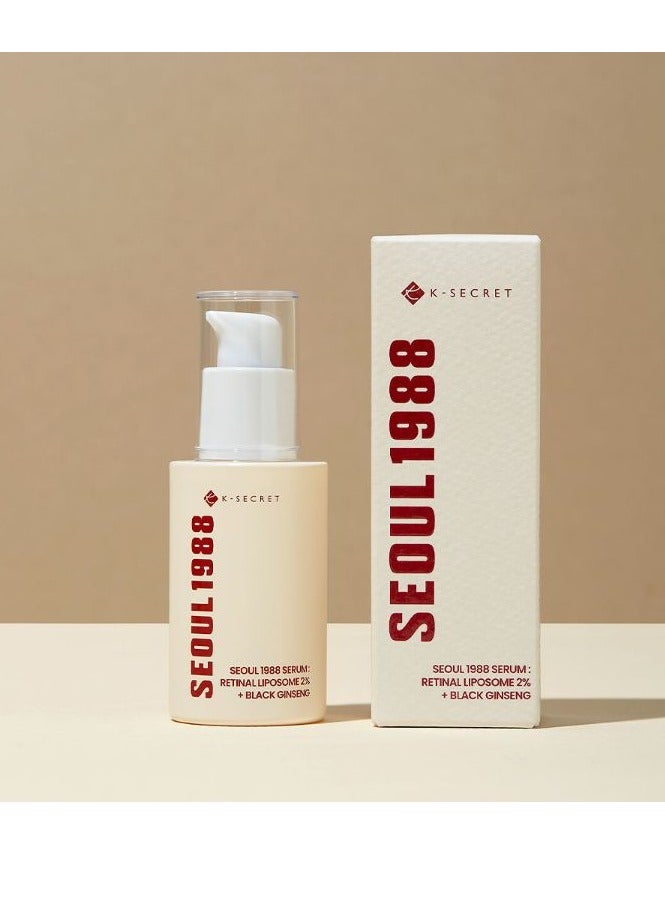 سيول 1988 سيروم KSECRET SEOUL 1988: ريتينال ليبوزوم ٢٪ + الجنسنغ الأسود | ٣٠ مل - Image 1