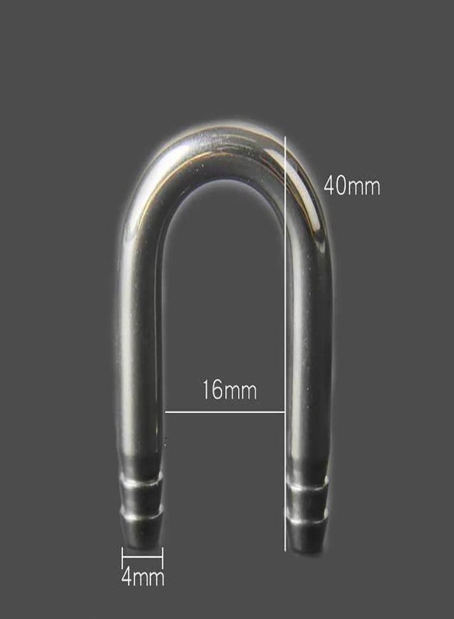 ccHuDE 2 Pcs Stainless Steel Aquarium U Shape Tubes Fish Tank CO2 Diffuser Tubes Aquarium Air Pump Connectors for Aquarium Connecting Air Line - Image 3