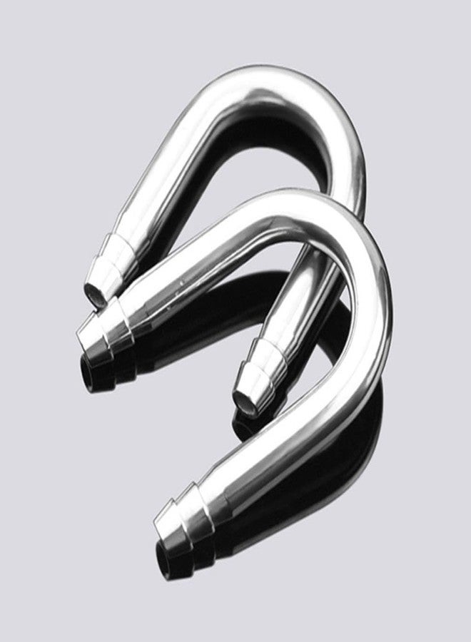 ccHuDE 2 Pcs Stainless Steel Aquarium U Shape Tubes Fish Tank CO2 Diffuser Tubes Aquarium Air Pump Connectors for Aquarium Connecting Air Line - Image 2