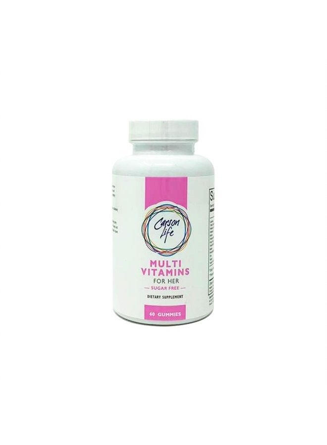 CARSON LIFE Women's Multivitamin Gummies - 60 Chewable Gummies - Boost Immune System - Sugar Free, Gluten Free Dietary Supplement - Fruit Flavored - Made in The USA (60 Gummies)