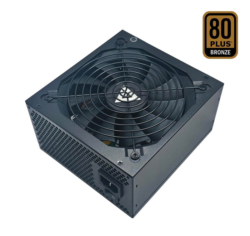 APEVIA مزود طاقة ألعاب Apevia ATX-JP600W Jupiter 600W معتمد 80 بلس برونزي PFC نشط، يدعم وحدات المعالجة المركزية ثنائية/رباعية النواة، SLI/Crossfire/Haswell، ضمان 3 سنوات - Image 2