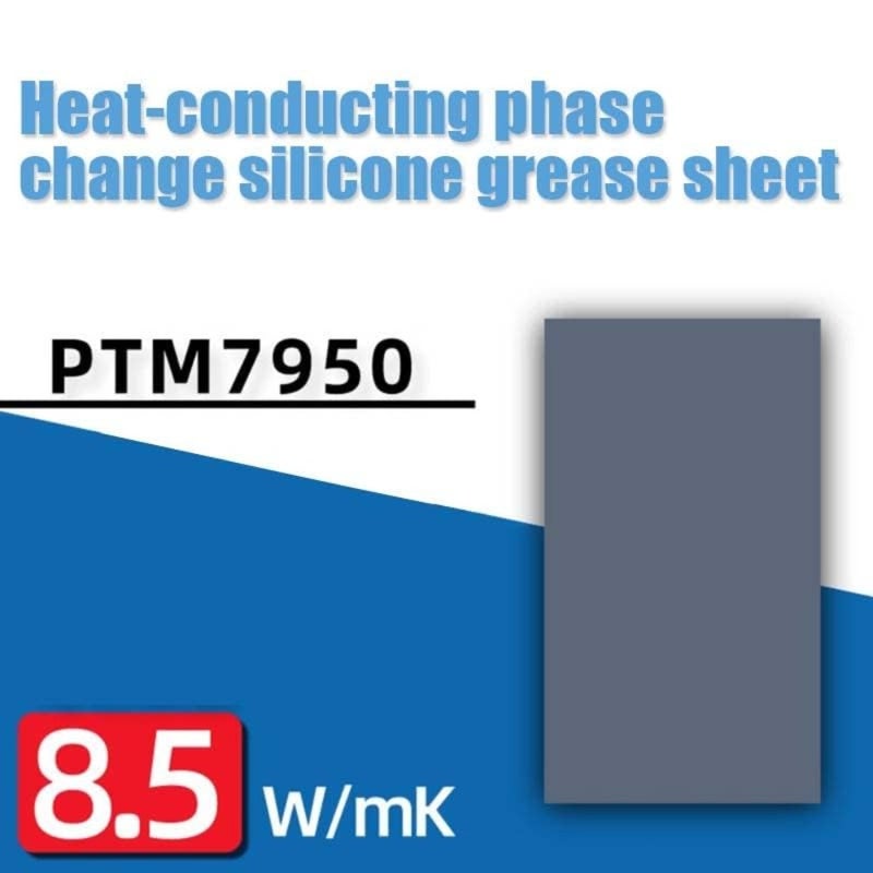 Phase Change Sheet Thermal Conductive PTM7950, 40x80x0.2mm, 8.5W/mK CPU Silicone Grease Thermal Pad for Laptop, GPU, Game Machine 40x80mm - Image 4