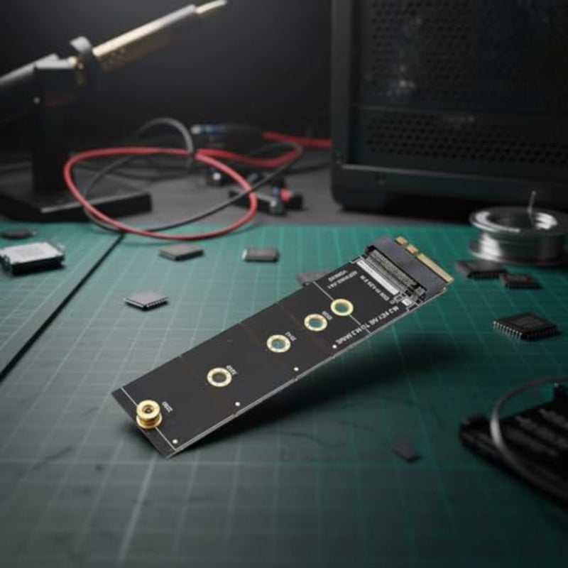 لاسلكي لـ M.2 A/E لفتحة المفاتيح إلى M.2 لـ M لمفتاح WiFi ومحول متوافق مع بلوتوث لـ NVMe PCI لبطاقة Express M.2 Nvme Ssd M2 Key A-E إلى M2 NVME محول بطاقة المحول - Image 4