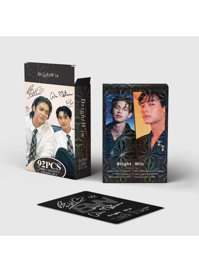92pcs Taixing Peripheral Color Printing Greeting Card Brightwin Photo Card Double-sided Lomo Card Small Fresh Collection Card - Image 4