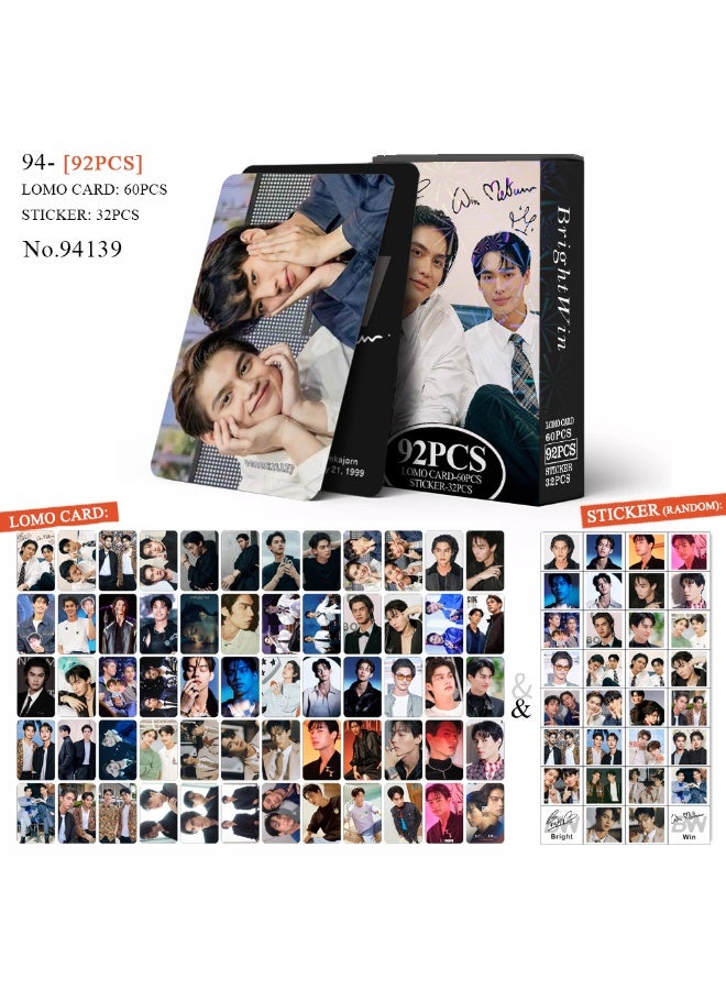92pcs Taixing Peripheral Color Printing Greeting Card Brightwin Photo Card Double-sided Lomo Card Small Fresh Collection Card - Image 1