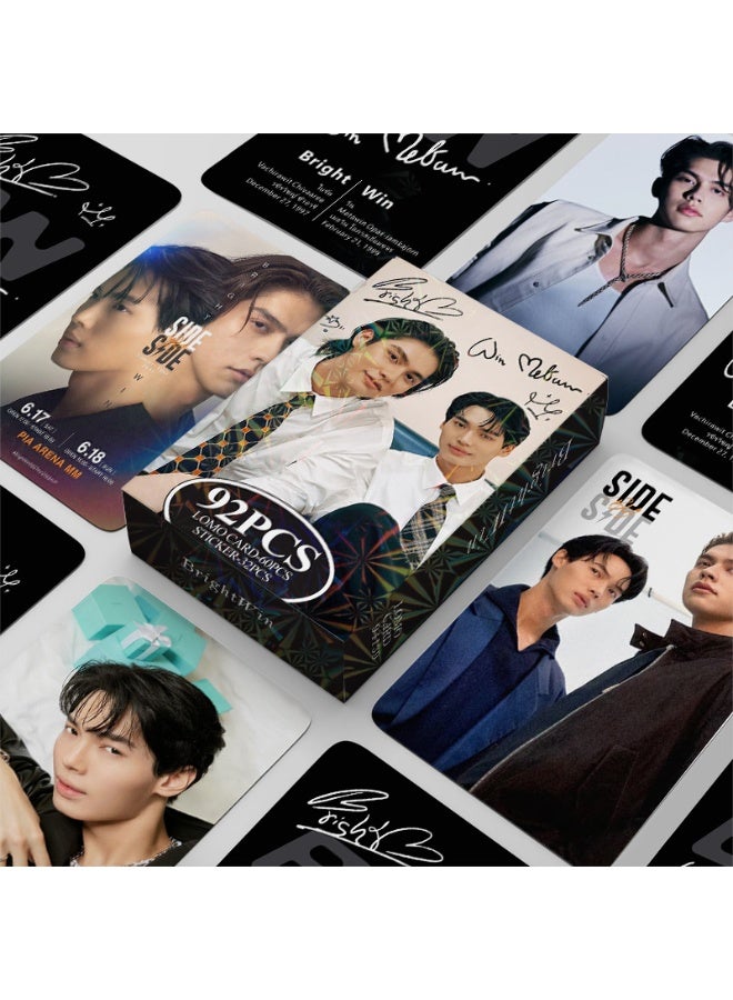 92pcs Taixing Peripheral Color Printing Greeting Card Brightwin Photo Card Double-sided Lomo Card Small Fresh Collection Card - Image 2