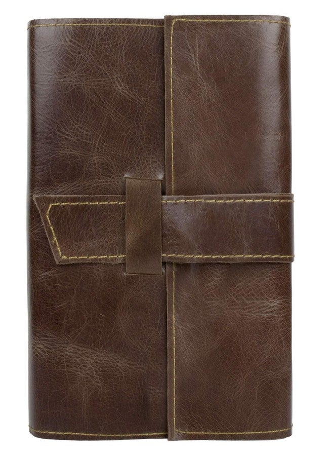 RUSTIC TOWN Leather Journal for Men Writing Notebook Refillable - Leather Bound Daily Notepad for Men Women | Travel Journal | Lined 8 x 6 inches Paper Notebook (Medium) - Image 1
