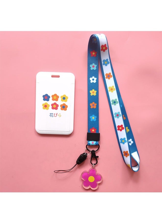 DAREU Cute ID Card Holder with Detachable Silky Lanyard – Badge Holder with Display Window, Clip Clasp & Cartoon Keyring – Compact Accessory for Women, Kids, Girls & Boys  - Image 1