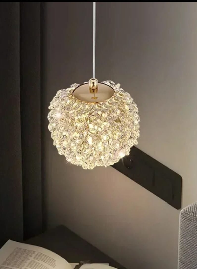 ثريا نجف سقف مودرن شكل كروي بثلاث اضاءات  مقاس 15 سم  ارتفاع السلك 2 متر - Image 3