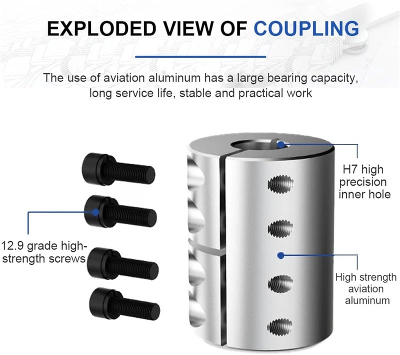 Shaft Coupling LL D32L32/42/45 Spider Rigid Motor Connector Coupler Aluminium Universal Joint 3D Printer Cardan(LL-B-D32L45-15X15) - Image 4