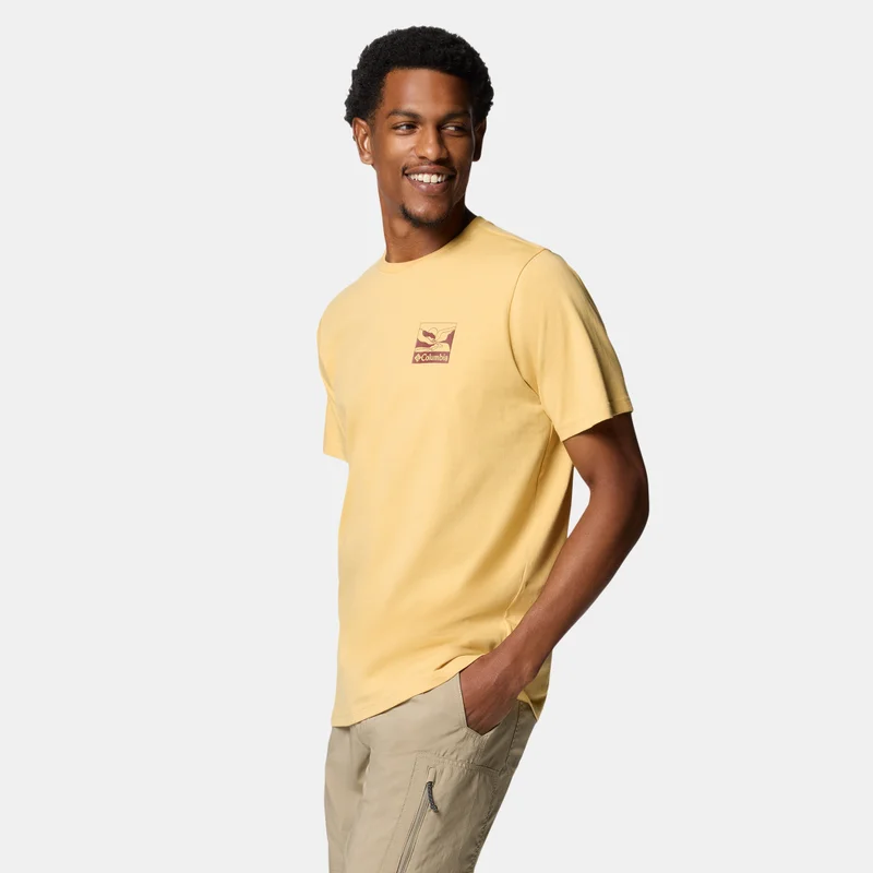 Columbia Yellow Men's Explorers Canyon T-Shirt for Men | Best Price UAE