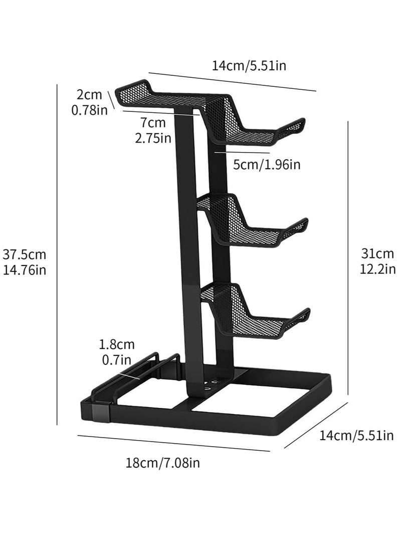 Cool Baby - COOLBABY Elevated Version Metal Gamepad Holder Stand Compatible Headphones with PS5/PS4/Xbox ONE/S/X Series Game Console Controller Gaming Handle Bracket - Image 1