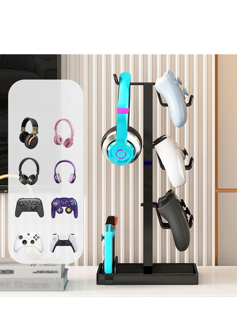 Cool Baby - COOLBABY Elevated Version Metal Gamepad Holder Stand Compatible Headphones with PS5/PS4/Xbox ONE/S/X Series Game Console Controller Gaming Handle Bracket - Image 1