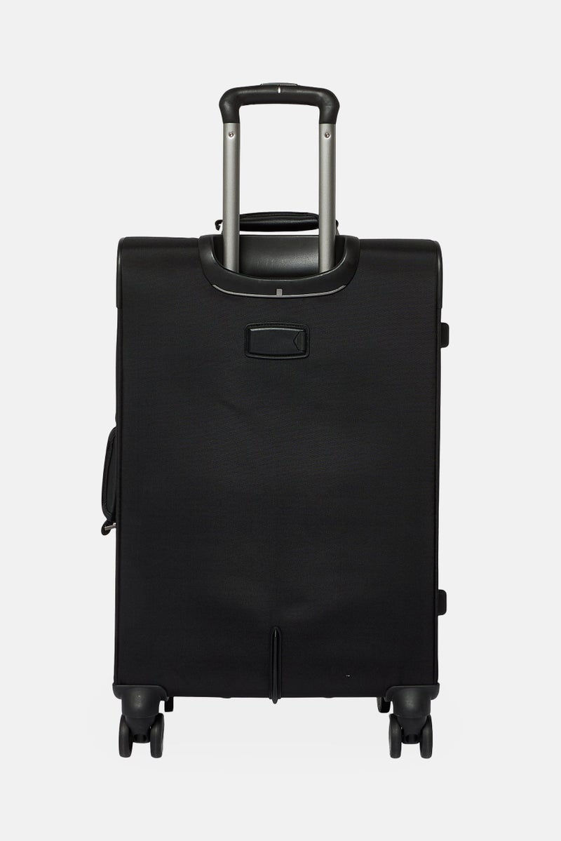 ICEBERG 24 Inch Brand Logo Spinner Luggage Luggage, Black - Image 2