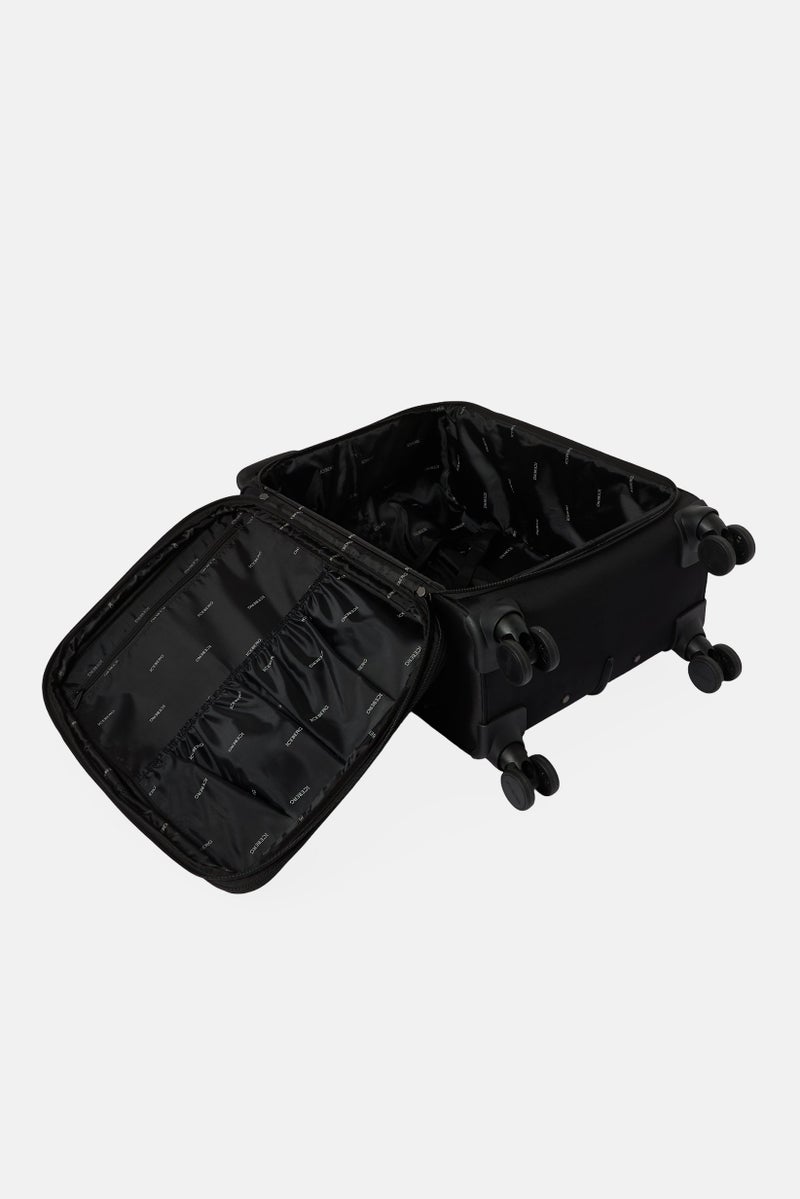 ICEBERG 24 Inch Brand Logo Spinner Luggage Luggage, Black - Image 5